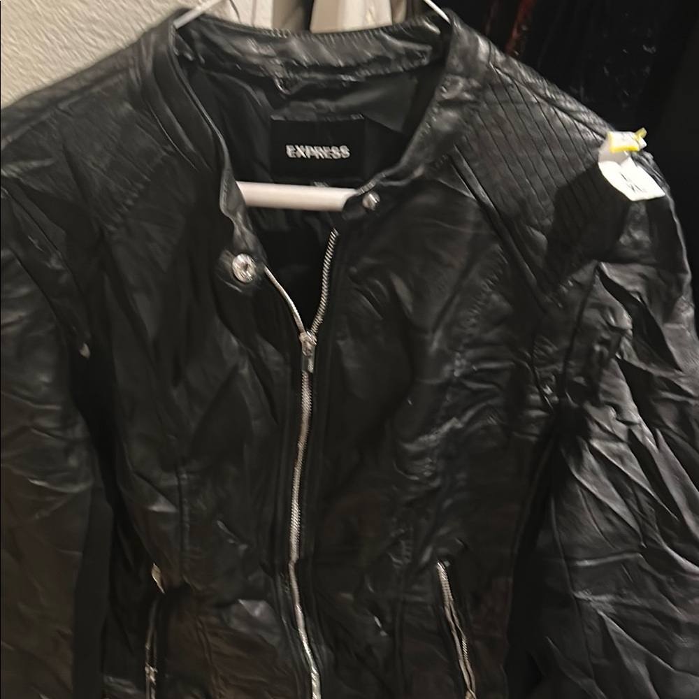 Express Black Leather Jacket